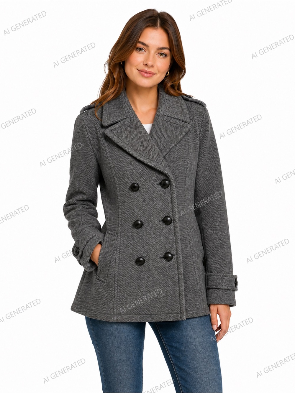Burberry Peplum Sweater Peacoat Dark Grey US 12 like-NEW